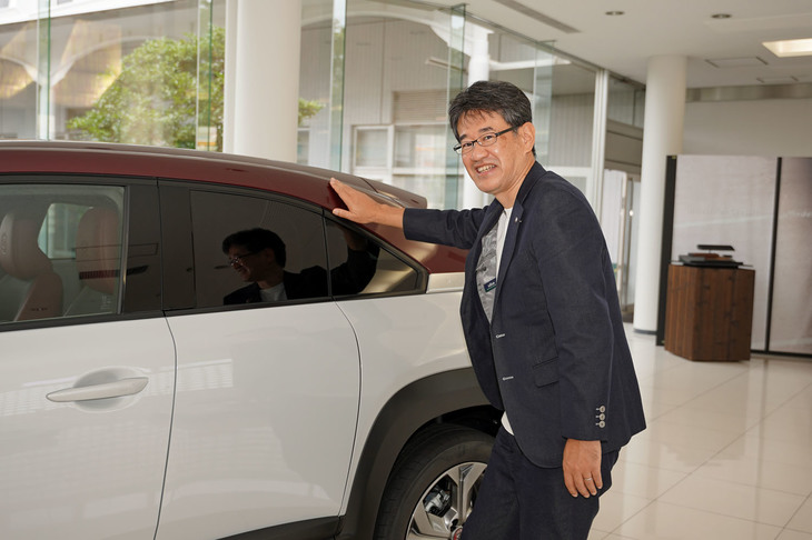 チーフデザイナーの松田陽一氏は「このラインが、このラインが」と繰り返し説明してくれた。