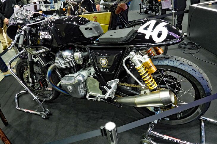 「ロイヤルエンフィールド・コンチネンタルGT650」のレーサー。