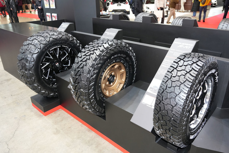 横浜ゴムブースの様子。