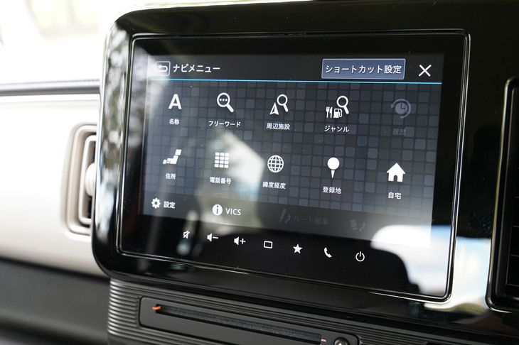 スズキ・ワゴンRスマイル ハイブリッドX（インフォテインメントシステム）