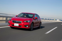 新型「インプレッサ」にはフレームワークが一新された新世代プラットフォーム「スバルグローバルプラットフォーム」が採用されており、ボディー剛性は従来モデル比で70～100％増と、大幅に強化されている。