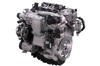 マツダの自己着火型ガソリンエンジン「スカイアクティブX」。マツダ独自の燃焼方式であるSPCCI（火花点火制御圧縮着火）の採用により、高出力と高効率を実現している。