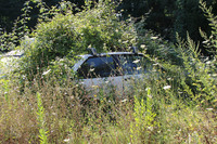 初代「セアト・イビーザ」。スキーラック付きで廃棄されたもよう。