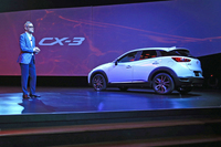 「CX-3」の最大のマーケットは北米。次が欧州で、3番目に日本が来る見込み。