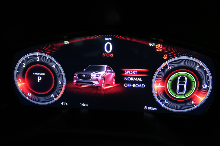 マツダCX-60 XDエクスクルーシブモード（「スポーツ」モード表示）