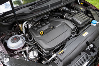 ガソリン車に搭載される1.5リッターTSI Evoエンジン。最高出力や最大トルクは従来モデルと同じだが、環境負荷の低減が図られている。