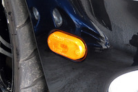 新しくなったフロントバンパーのウインカー。ちょっとだけ出っ張っているのが、お分かりいただけただろうか？（中村義洋ボイスでどうぞ）