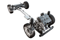 新開発の3リッターV6ユニットは、260psを発生。