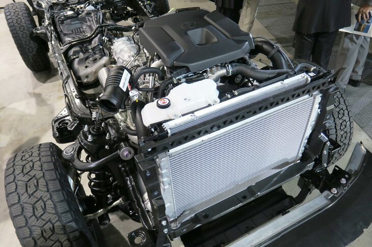 トヨタ・ランドクルーザー“250”（ベアシャシー／2.8リッター直4ディーゼルターボエンジン「1GD-FTV」）