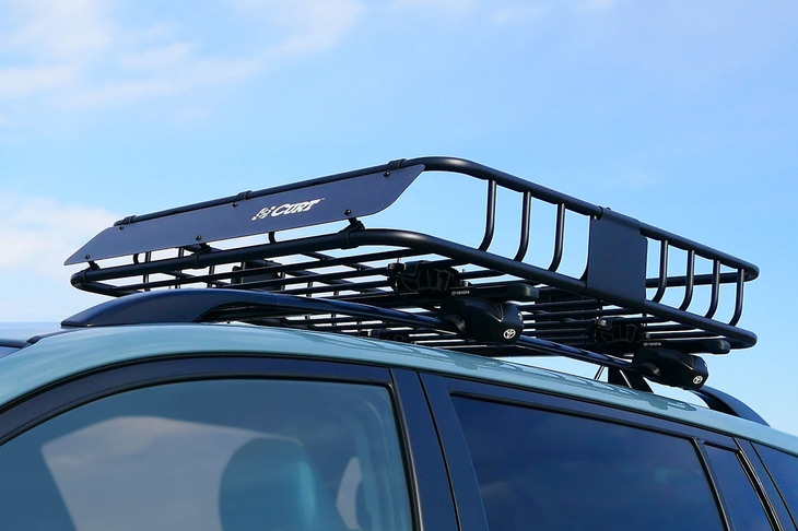 同じくディーラーオプションのルーフラックセット。