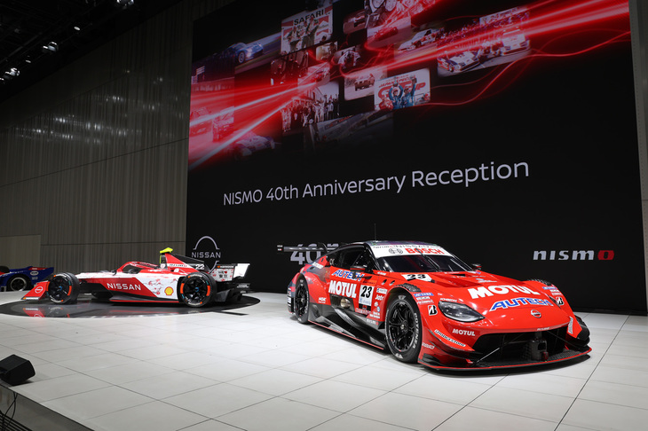 40年前の設立と同日、2024年9月17日に行われたNISMO 40周年記念レセプションのステージ。