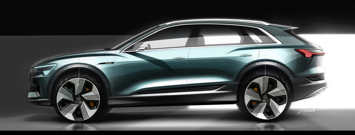 アウディe-tron（デザインスケッチ）