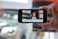 ARパネルはブースに10カ所以上設置。