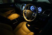 サファイアブルーのLED照明。