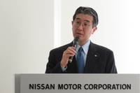 日産自動車の片桐隆夫副社長。
    