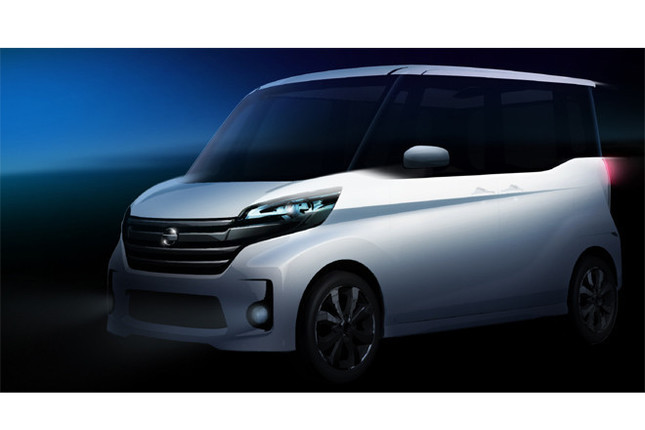 「日産デイズ ルークス」のデザインスケッチ。