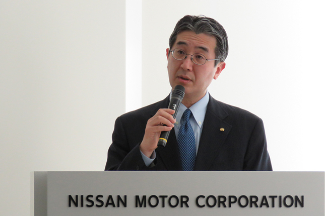 日産自動車の片桐隆夫副社長。