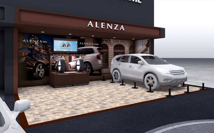 ブリヂストンブースのイメージ。