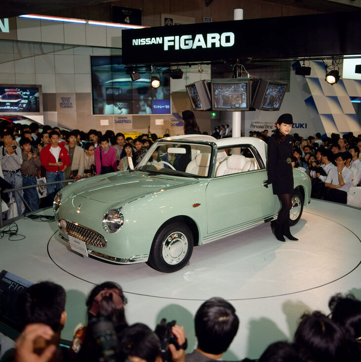 1989年の東京モーターショーに参考出品された「日産フィガロ」。今回は、自動車デザインの終焉について考える。