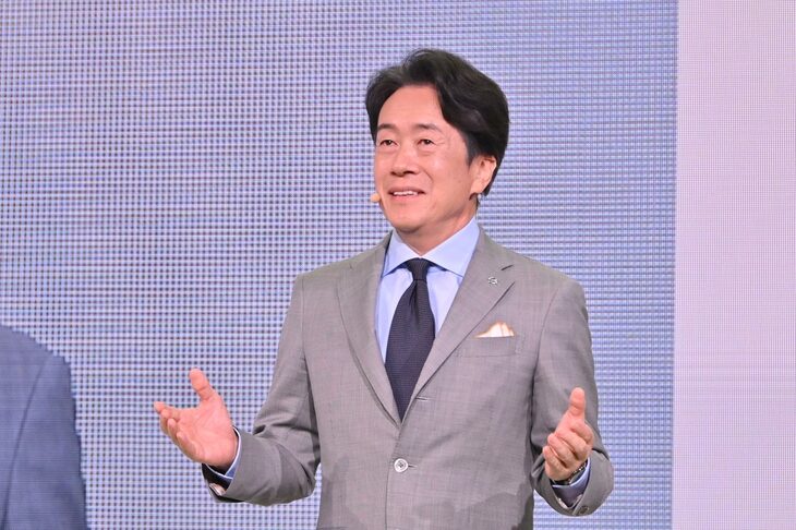 マツダの毛籠勝弘社長。