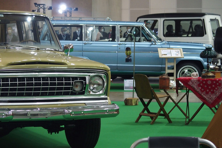 オートモビル カウンシル2022のSUV＆GEARコンセプト展示エリアの様子。
