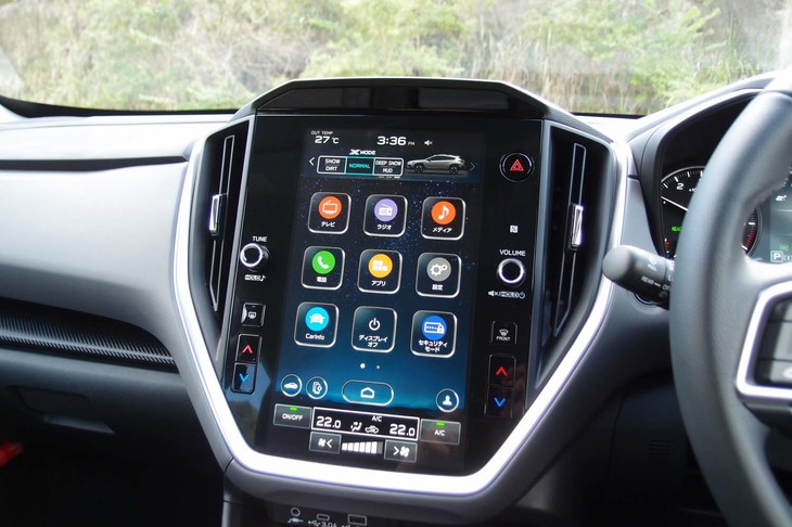 スバル・クロストレック（11.6 インチセンターインフォメーションディスプレイ）