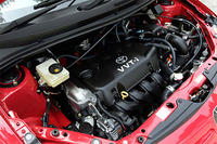 1.5リッターモデルのエンジン。