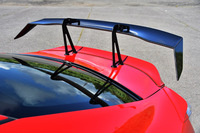 ダウンフォースを発生させ、リアのトラクションを高めるGTウイング（オプション価格38万8800円）。
    