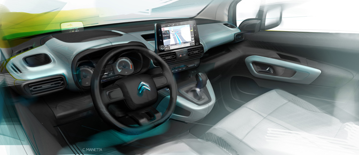 シトロエン・ベルランゴ（イメージスケッチ）