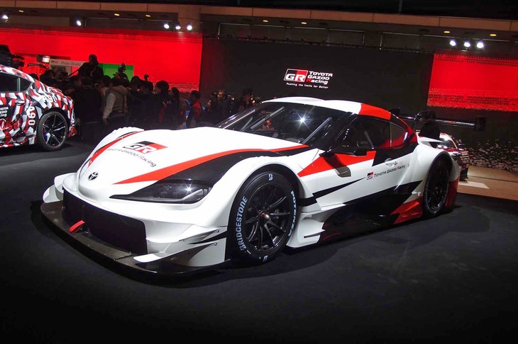 東京オートサロン2019の会場で世界初公開された「GRスープラ SUPER GTコンセプト」。