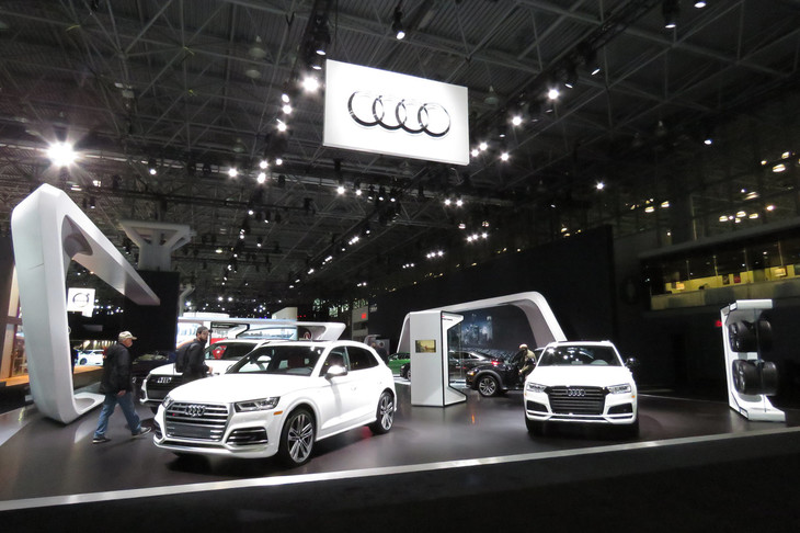 アウディブースの様子。