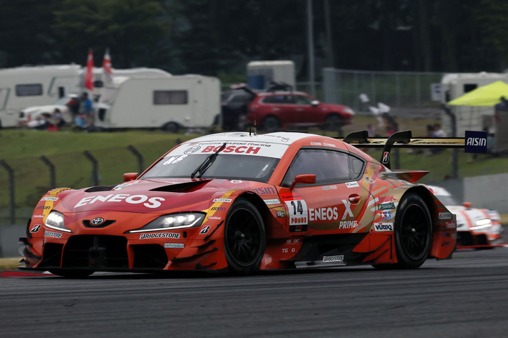 2日目のRace2を制したNo.14 ENEOS X PRIME GR Supra。（写真提供 GTA）