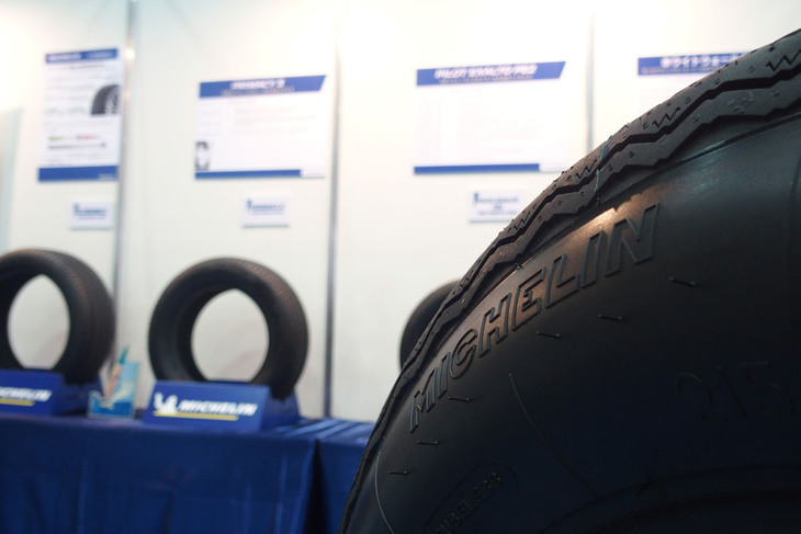 オートモビル カウンシル2022に出展したミシュランのブース。