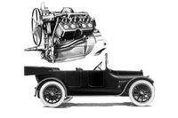 1915年型「キャデラック・モデル51」。V型8気筒エンジンを搭載した、世界初の量産モデルである。