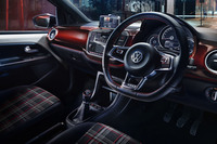 「up! GTI」のインテリア。2018年に導入されたモデルは、600台の限定販売だったが、今回は通常販売モデルとして登場した。