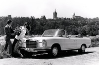 「メルセデス・ベンツ280SEコンバーチブル」
	1959年に登場したメルセデス・ベンツのフラッグシップモデルがW111シリーズ。セダン、クーペに加えオープンモデルも用意されていた。映画でマーチが乗っているのは、1967年から販売された2.8リッターエンジンを搭載するモデル。