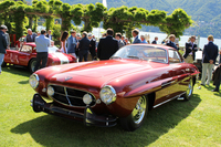 カロッツェリア・ギアが手がけた1954年「フィアット8Vスーパーソニック」。2016年5月、「コンコルソ・デレガンツァ・ヴィラ・デステ」にて。