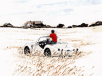 トヨタ博物館でBowイラスト展(8/6)の画像