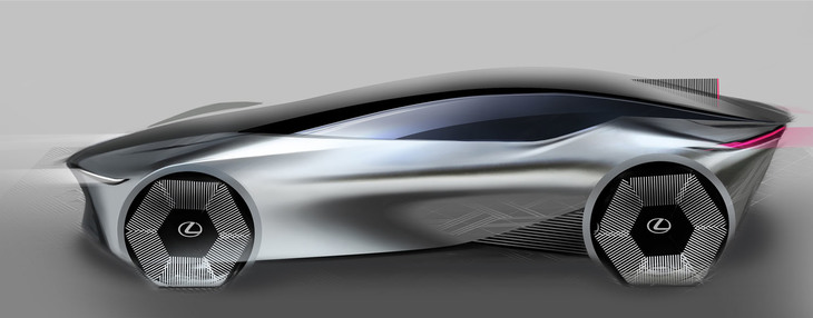 レクサスLF-Zエレクトリファイド（デザインスケッチ）