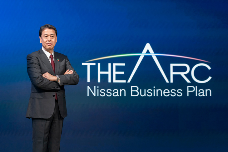 新しい中期経営計画「The Arc」を発表した、日産自動車の内田 誠取締役 代表執行役社長兼最高経営責任者。