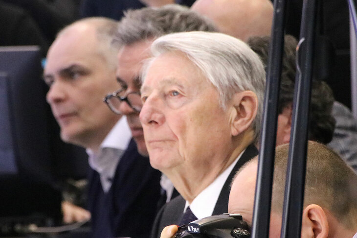 エルコレ・スパーダ氏（1937-2025年）。2018年ジュネーブモーターショーで筆者撮影。