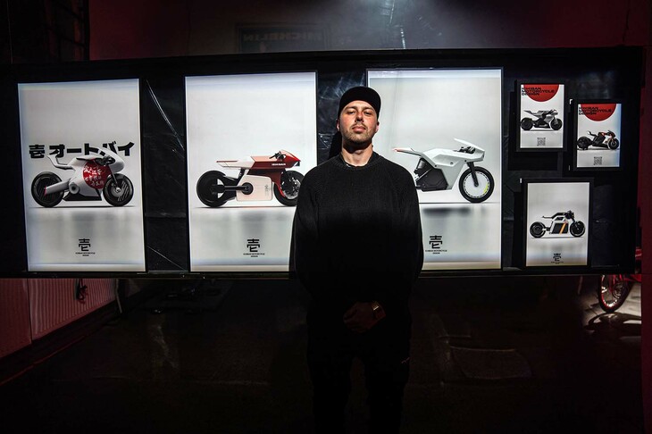 ウクライナ・キエフ出身のインダストリアルデザイナー、アイバン・ジュヴァ氏。彼の新しい試みである電動バイクのデザインプロジェクトが「ICHIBAN MOTORCYCLE」だ。アニメーションをはじめ日本のサブカルチャーからも多大な影響を受けているというアイバンは、日常的にバイクに乗り、スピードの世界にもカスタムの世界にもどっぷりと漬かっている。その日常と電動バイクをミックスして、新しいモビリティーの世界を創造していくのだという。