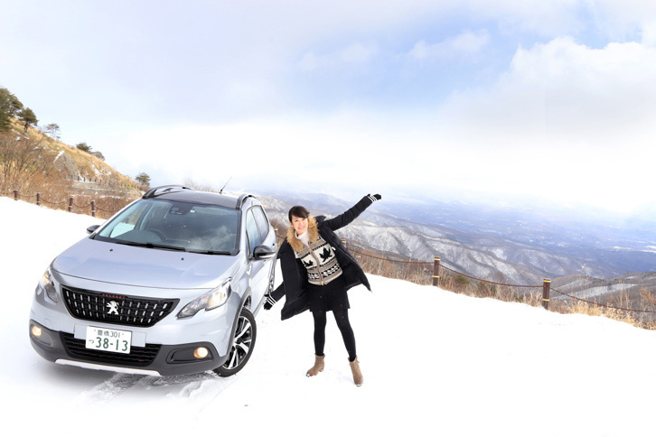 目的地である見晴台に到着。ビーナスラインの名物である絶景の展望を期待していたのだが、この日はやや雲が垂れ込めていた。残念。