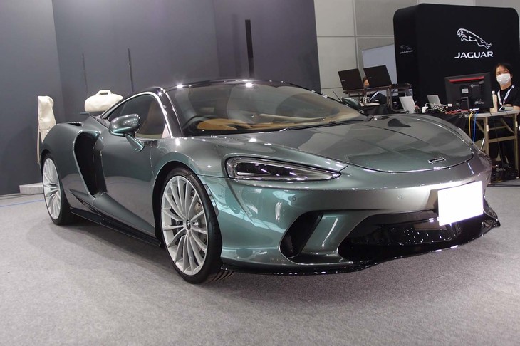 オートモビル カウンシル2020のマクラーレンブースには「マクラーレンGT」（写真）も並べられた。会期2日目の8月1日からは「マクラーレン720Sスパイダー」も展示される。