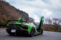 高速時に同位相、低速時には逆位相に後輪を操舵させるリアホイールステアも装備。敏しょう性を印象付けるハンドリングに貢献している。