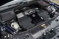 メルセデスAMGが自社開発したM177型4リッターV8ツインターボエンジン。「GLE63 S」のものには48Vのマイルドハイブリッド機構が組み合わされる。