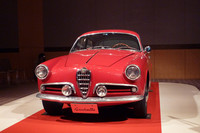 発表会の会場に飾られた、初代「アルファ・ロメオ ジュリエッタ」。