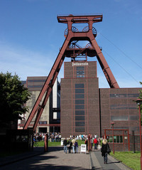 世界遺産に登録されているエッセンの炭鉱跡「ツォールフェライン」。