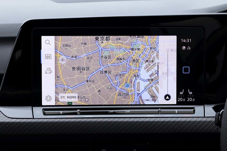 フォルクスワーゲン・ゴルフ（インフォテインメントシステム「ディスカバープロ」）