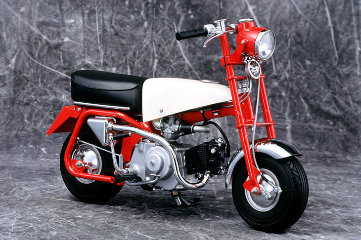 1961年に登場した“元祖モンキー”こと「Z100」。モンキーの出自は、今はなき遊園地「多摩テック」の遊具だった。